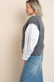 STUDIO AR |  Cardigan with studs Idony | grey | Picture 7