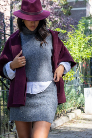 STUDIO AR |  Mini skirt with studs Lexi | grey | Picture 9