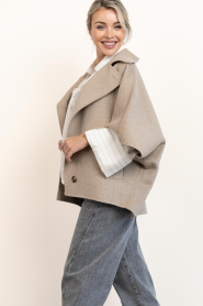 STUDIO AR |  Woolen poncho Avy | beige | Picture 7