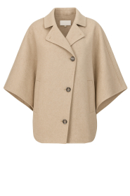 STUDIO AR |  Woolen poncho Avy | beige | Picture 1