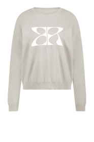 STUDIO AR |  Soft sweater with logo Nissa | beige | Picture 1