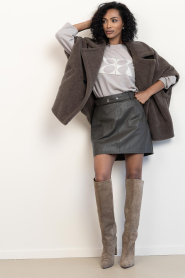 STUDIO AR |  Soft sweater with logo Nissa | beige | Picture 3