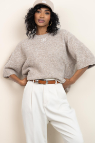 STUDIO AR |  Bouclé sweater Jessica | camel | Picture 2