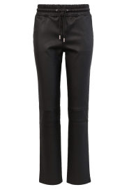 STUDIO AR |  Stretch leather jogger Nora | brown | Picture 1