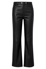 STUDIO AR |  Non stretch leather pants Kaia | black | Picture 1
