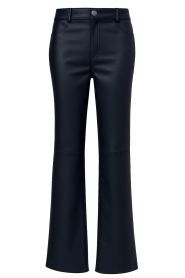 STUDIO AR |  Stretch leather pants Malea | dark blue | Picture 1