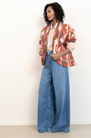 Antik Batik |  Cotton voile blouse Ange | pink | Picture 3