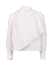 Antik Batik |  Cotton draped top Pia | natural | Picture 1