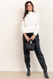 Antik Batik |  Cotton draped top Pia | natural | Picture 3