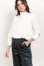 Antik Batik |  Cotton draped top Pia | natural | Picture 9