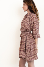 Antik Batik |  Viscose chiffon dress Dalila | burgundy | Picture 7