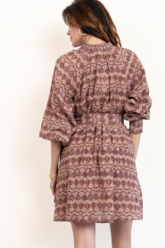 Antik Batik |  Viscose chiffon dress Dalila | burgundy | Picture 8