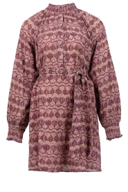 Antik Batik |  Viscose chiffon dress Dalila | burgundy | Picture 1