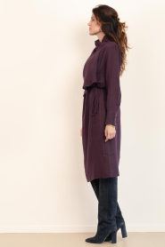 Antik Batik |  Midi dress with wrap Pia | burgundy | Picture 6