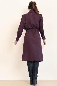 Antik Batik |  Midi dress with wrap Pia | burgundy | Picture 7