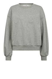 Co'Couture |  Sweater with logo Zoe | grey | Picture 1