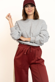 Co'Couture |  Sweater with logo Zoe | grey | Picture 5