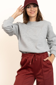 Co'Couture |  Sweater with logo Zoe | grey | Picture 6