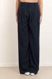 Co'Couture |  Straight leg trousers Marin | blue | Picture 4