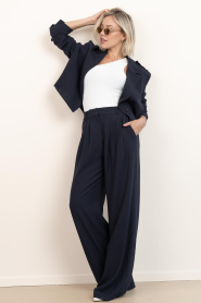 Co'Couture |  Straight leg trousers Marin | blue | Picture 2