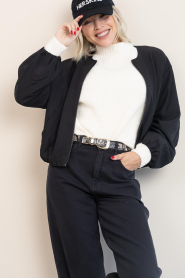 Co'Couture |  Balloon bomber jacket Luna | black | Picture 5