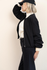 Co'Couture |  Balloon bomber jacket Luna | black | Picture 8