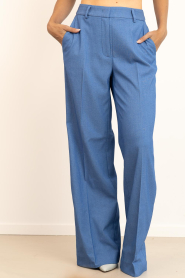Co'Couture |  Denim look trousers Tobber | blue | Picture 5
