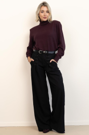 Co'Couture |  Wide leg trousers Luna | black | Picture 2