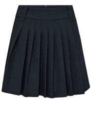 Co'Couture |  Plissé mini skirt Marin | dark blue | Picture 1