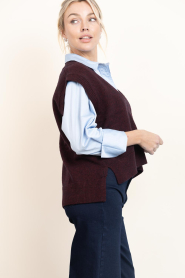 Co'Couture |  Spencer with V-neck Maja | burgundy | Picture 7