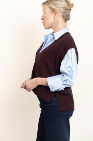 Co'Couture |  Spencer with V-neck Maja | burgundy | Picture 9