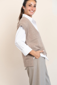 Co'Couture |  Spencer with V-neck Maja | beige | Picture 6