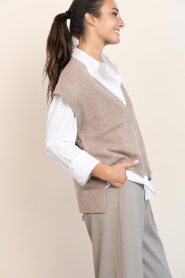 Co'Couture |  Spencer with V-neck Maja | beige | Picture 7