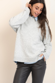 Co'Couture |  Basic sweater Maja | grey | Picture 2
