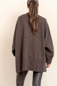 Deblon |  Long cardigan Florance | brown | Picture 6