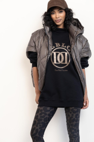 Deblon |  Sweater with logo Tess | black | Picture 2