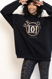 Deblon |  Sweater with logo Tess | black | Picture 4