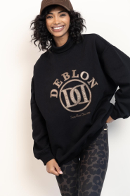 Deblon |  Sweater with logo Tess | black | Picture 6