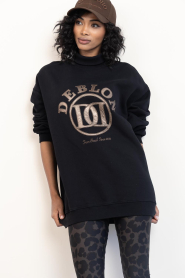 Deblon |  Sweater with logo Tess | black | Picture 7