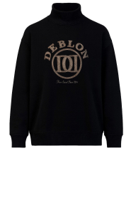 Deblon |  Sweater with logo Tess | black | Picture 1