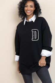 Deblon |  Sweater with logo Lucie | black | Picture 4