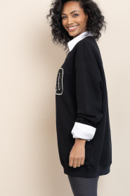 Deblon |  Sweater with logo Lucie | black | Picture 6