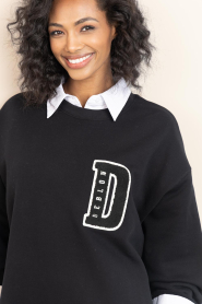 Deblon |  Sweater with logo Lucie | black | Picture 8