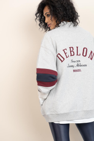Deblon |  Cardigan with print Noah | grey | Picture 8