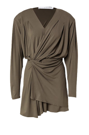 IRO |  Mini dress with draped effect Tamari | green | Picture 1