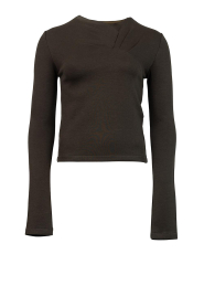 IRO |  Top with asymmetrical Mala | green | Picture 1