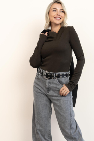 IRO |  Top with asymmetrical Mala | green | Picture 4