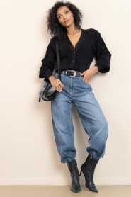 IRO |  Cardigan with shoulder detail Skye | black | Picture 3