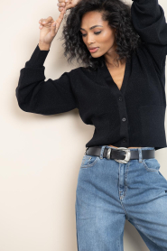 IRO |  Cardigan with shoulder detail Skye | black | Picture 5