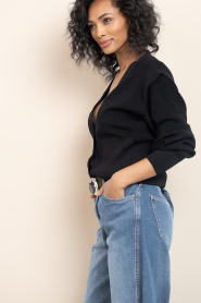 IRO |  Cardigan with shoulder detail Skye | black | Picture 8